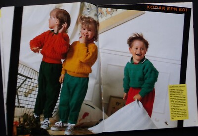 CATALOGUE VINTAGE laine tricot PINGOUIN n° 124 enfants - printemps été 1990 EUR 5,00 - FR
