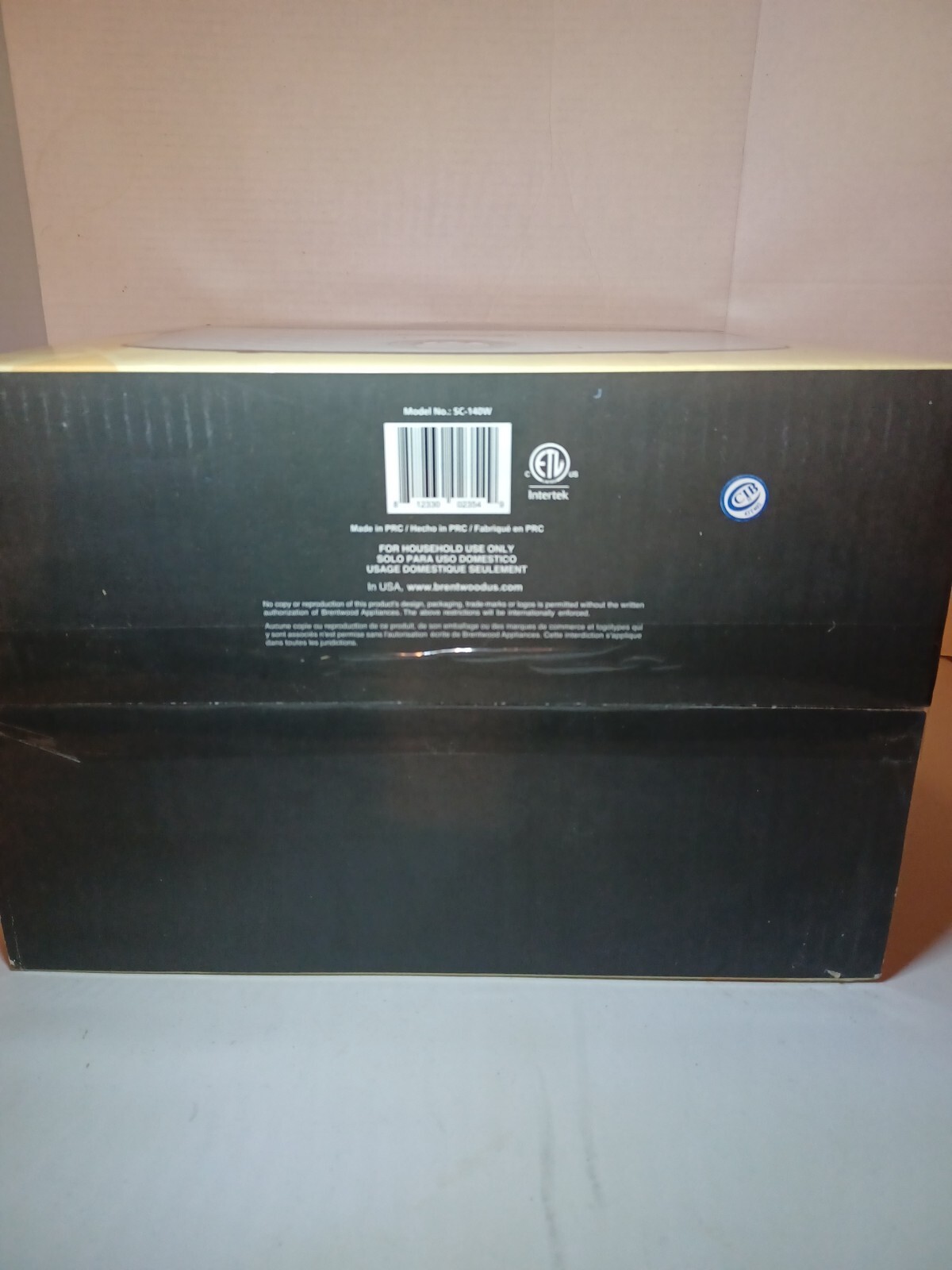 Brentwood Appliances SC 140W  4.5-Quart Slow Cooker (White & Black)  NIB