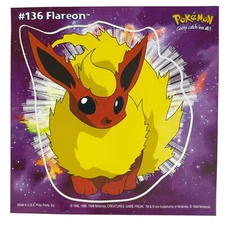 Pokemon Collect 'em Stick-Ups Flareon #136 Large 4” Sticker Priss Prints