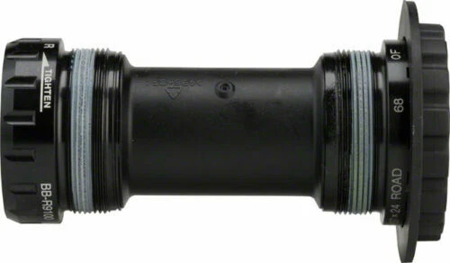 Ejes de pedalier y cazoletas negros Shimano para bicicletas