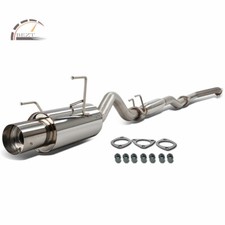 For 02-06 Acura Rsx Dc5 Type-s K20a2 Oval Muffler Tip 4 Catback Exhaust System For 02-06 Acura Rsx Dc5 Type-s K20a2 Oval Muffler Tip 4 Catback Exhaust System