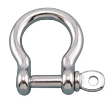 STAINLESS BOW SHACKLE WITH SCREW PIN 1" (S0116-0025)