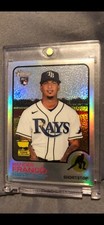 2021 Topps Heritage Wander Franco Rookie card # 347 Silver Refractor 291/673