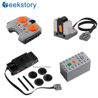 Technic Parts Power Functions Battery Case Train Motor IR Remote Control Set