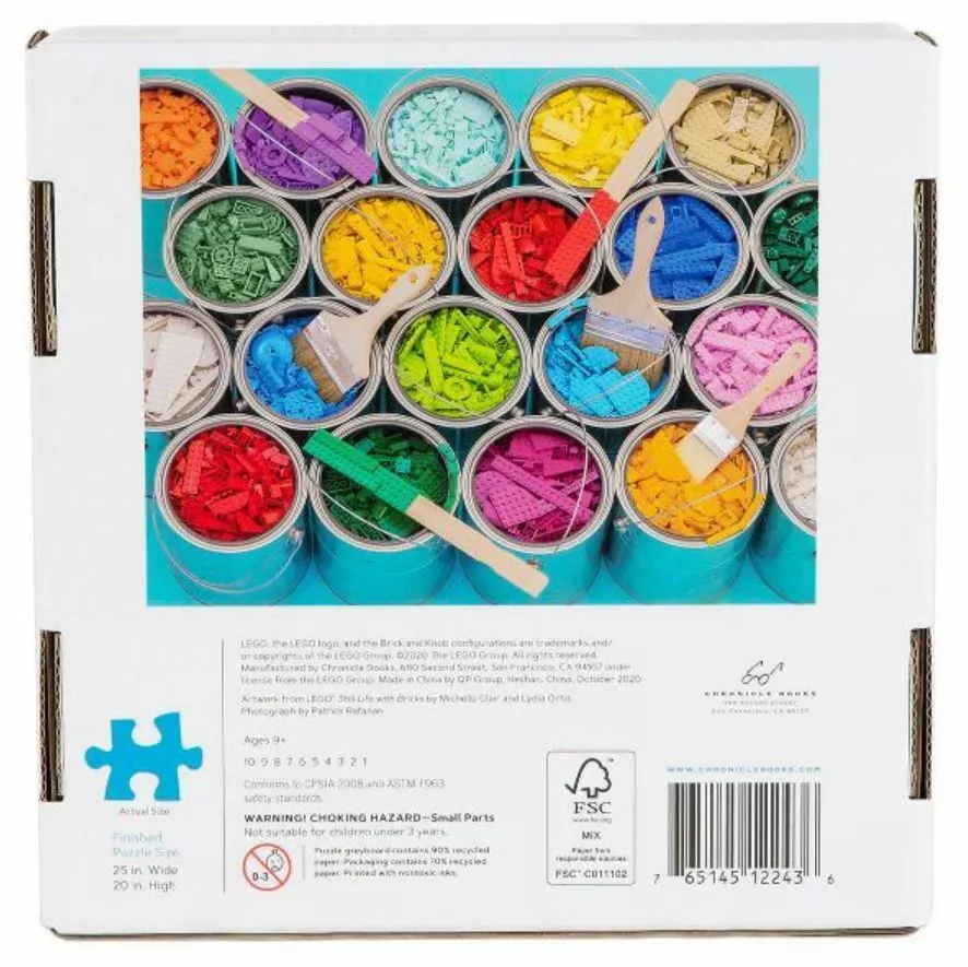 Lego jigsaw puzzle paint party hot sale