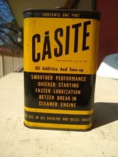 Casite Oil Additive And Tune Up 1 Pint Can Vintage Hastings Michigan USA