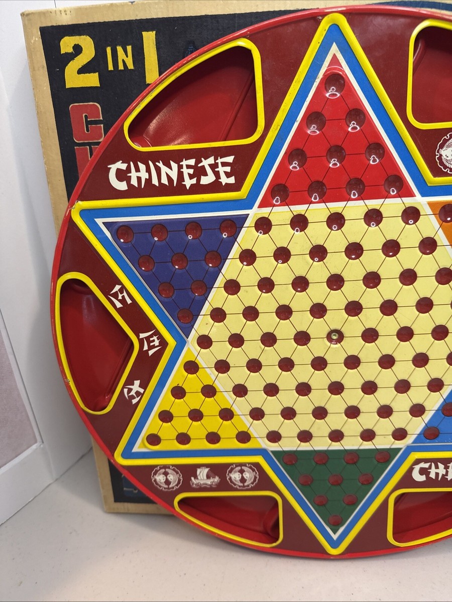★希少★ a.depeche ESDER TV board Vintage Chinese & Regular Checkers Metal Game Ohio Art #538