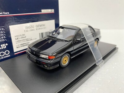 1:43 HI STORY HS375BK ISUZU GEMINI ZZ 1990 BLACK resin model