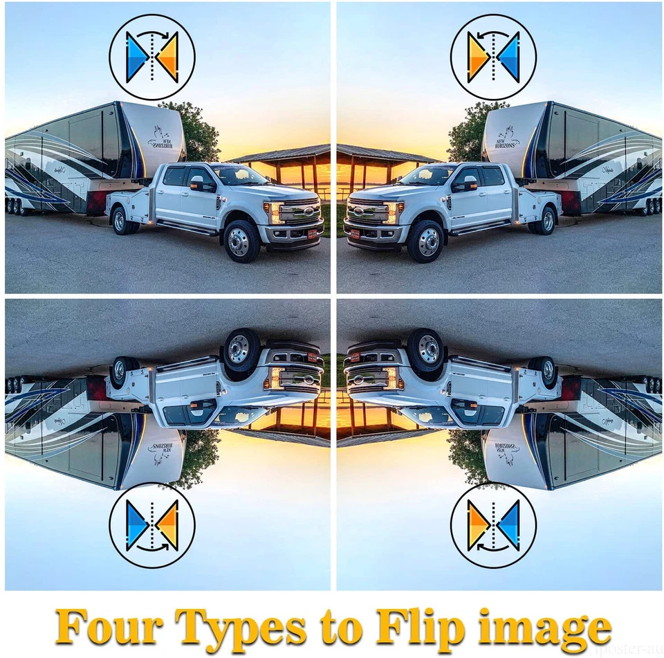 Digital Wireless Reverse Camera Rear View 5" Monitor Kit For Truck Caravan Van - Image 4 of 4