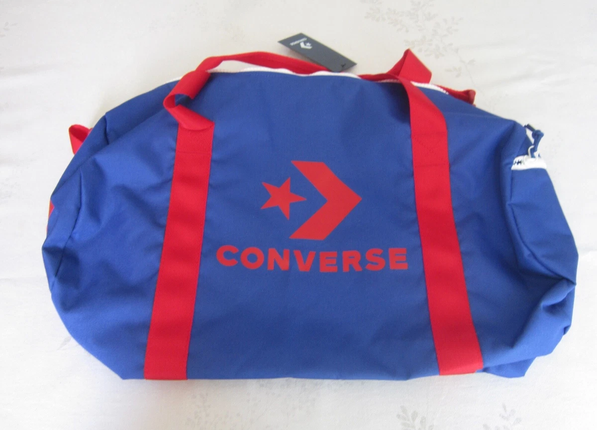 frihed vejkryds fad Converse Sport Medium Logo Duffel Bag 19&#034;x 14&#034; Blue &amp; Red New  W/T | eBay