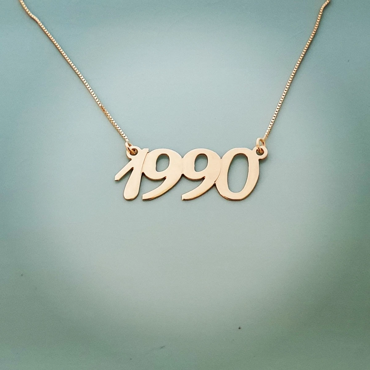Custom 2024 number necklace