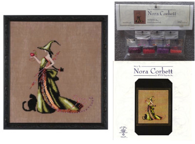 Nora Corbett Mirabilia Cross Stitch PATTERN & EMBELLISHMENT Pack ANA NC207