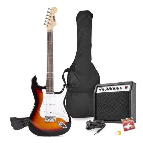 39" Electric Guitar Pack Full-Size Rock Amplifier w/ Guitar Bag Strings