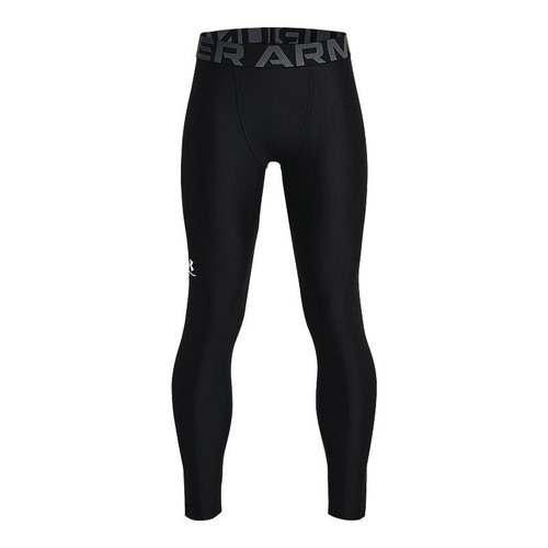 Under Armour L63554 Boys Black HeatGear Armour 3/4 Leggings Size Youth M - Picture 3 of 4