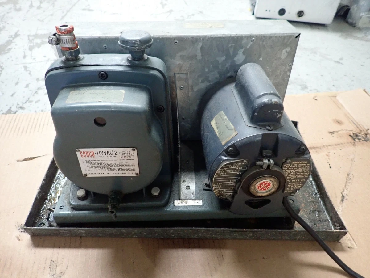 Hyvac 91105 Cenco Two Stage Belt Driven Vacuum Pump 10lpm, 46 OFF