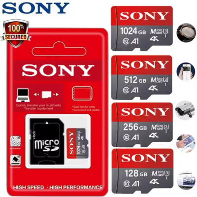 SONY Micro SD TF Card Mini 1TB Memory Card Class 128GB 256GB High Speed
