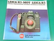 Leitz LEICA R3 MOT CAMERA Perfect Photography... BROCHURE English 1980 48pp