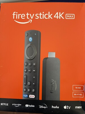 Amazon Fire TV Stick 4K Max Media Streamer with Alexa Voice Remote