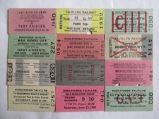 12 X Festiniog Talyllyn Railway Narrow Gauge Railway Tickets Used
