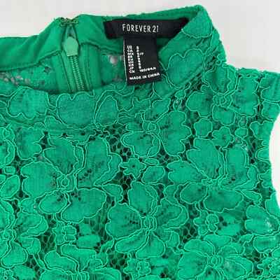 Forever 21 Green Lace Overlay Dress | eBay