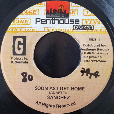 Sanchez - Soon As I Get Home / VG / 7'''', RE