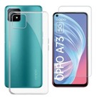 For OPPO A73 CLEAR CASE + TEMPERED GLASS SCREEN PROTECTOR SHOCKPROOF COVER A 73