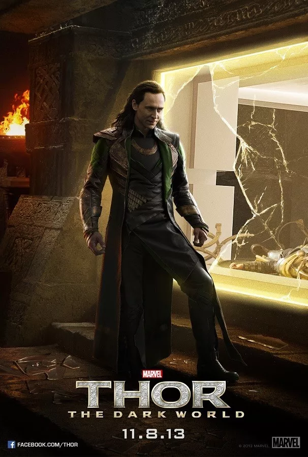 Thor Ragnarok movie poster (e) - Loki poster - 11 x 17 - Tom