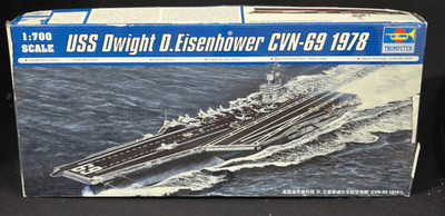 Trumpeter Model Kit USS Dwight D Eisenhower CVN-69 1978 Aircraft Carrier #05753