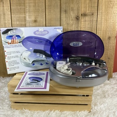 IGIA Perfect Hands Ultra Violet Nail Salon Dryer Beauty Style 7 Attachments New