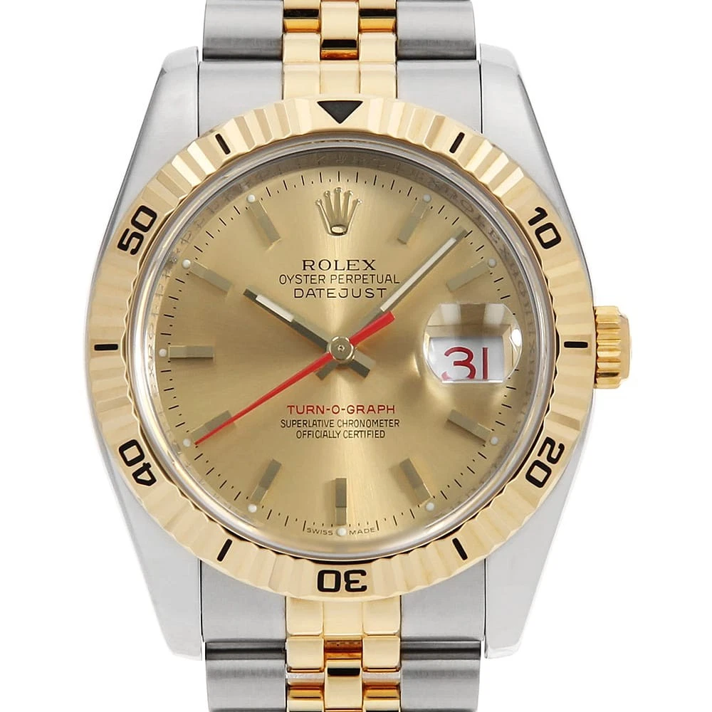 Rolex — ROLEX Ternograph 116263 Champagne 5 row jubilee bracelet F Number second han...