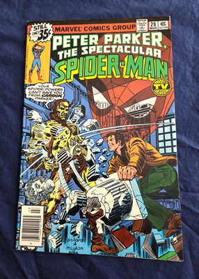 PETER PARKER, THE SPECTACULAR SPIDER-MAN # 28, Mantlo/Milgrom, Daredevil, VG!!