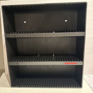 Laserline 90 CD Storage Rack Case Organizer Holder Wall Mountable Black Retro