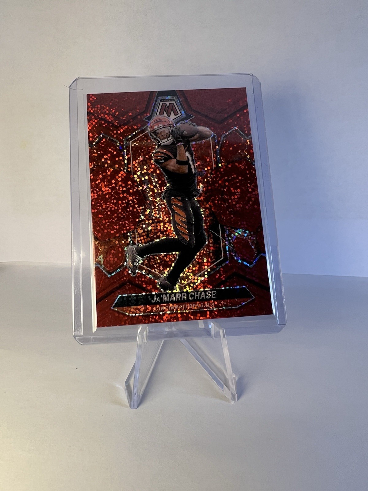 2024 panini mosaic red sparkle sparkles ja'marr chase #45