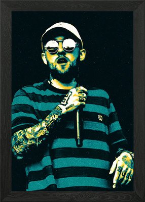 Mac Miller Gerahmtes Wandbild Poster Leinwanddruck Bild