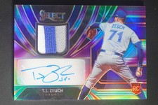 2020 Panini Select T.J. Zeuch Rookie Patch Auto Autograph Tri-Color /49 DZ1455