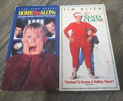 Home Alone 1991. The Santa Clause. VHS. 2 Christmas Movies for the price of 1