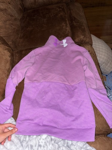 girls size medium zip up purple under armor - Picture 4 of 4