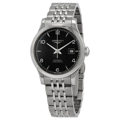 Longines Record Automatic Black Dial Ladies Watch L23214566