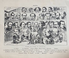 Hadol "Carte de Visite du Charivari" Lithograph Print, 1 A 101