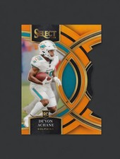 2023 Panini Select Premier Level Prizm De'Von Achane RC #170 229/399 Dolphins