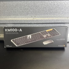 ProtoArc Backlit Bluetooth Keyboard  Mouse for Mac Full Size Wireless KM100-A