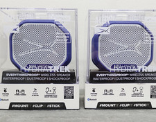 2-Pack Altec Lansing HydraTrek Bluetooth Speakers Waterproof Magnetic Periwinkle