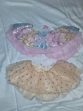 Sparkly Photoshoot Tutus For Baby Girls One Neutral Colored, One Pastle Mermaid