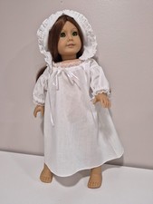 American Girl Felicity Nightgown  Nightcap Set Colonial Doll Sleepwear