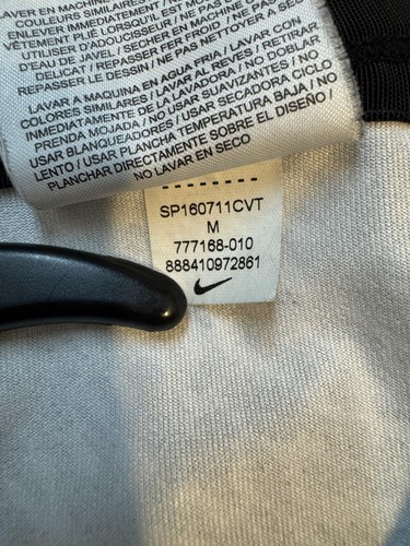 Nike Dri-FIT Running Pants Mens Medium Black White Pattern Reflective Zip Pocket - Picture 7 of 16