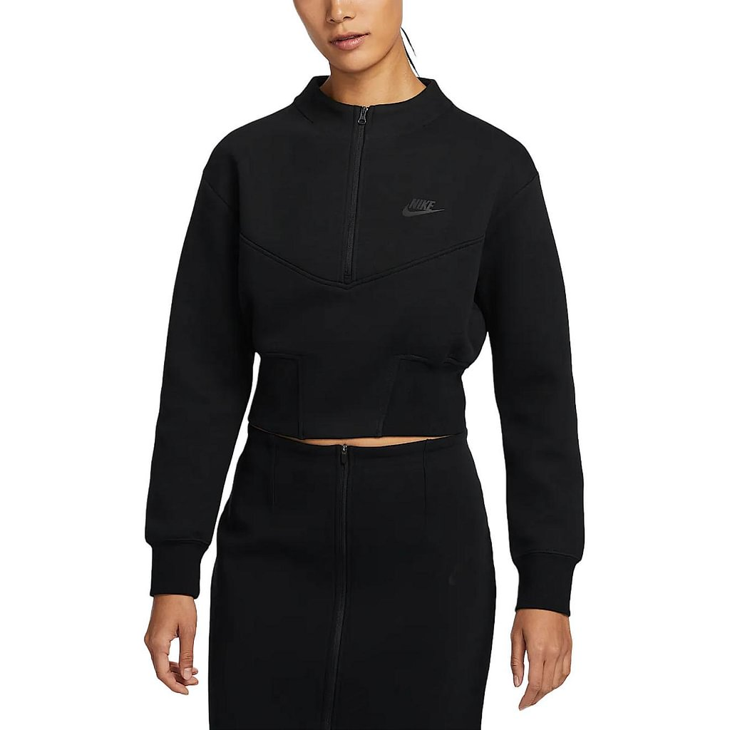 Nike Sportswear Tech Fleece Women's Cropped 1/2-Zip Top HJ1032-010