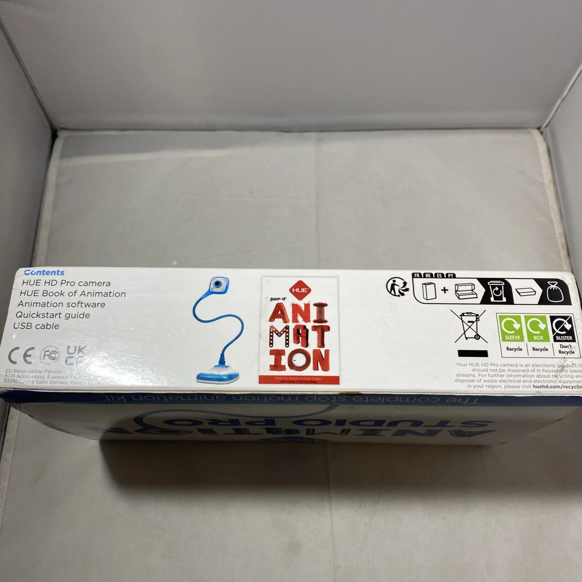 Hue Animation Studio Pro Nuevo En Caja Reino Unido Cámara Stop Motion Kit