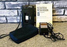 Sony TCM-100B Cassette Player Vintage Audio Device With accessories From Japan