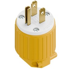 3-Prong Replacement Plug, Plugrang ETL Listed NEMA 5-15P Male Plug