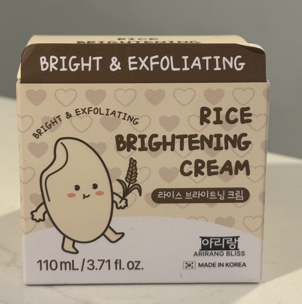 Arirang Bliss Rice Brightening Cream Exfoliating Radiance Moisturizer K-Beauty